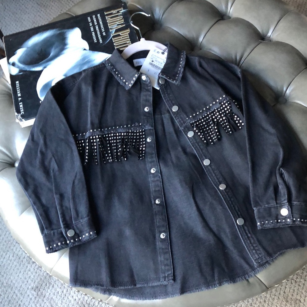 Zara size 7 girls jean jacket